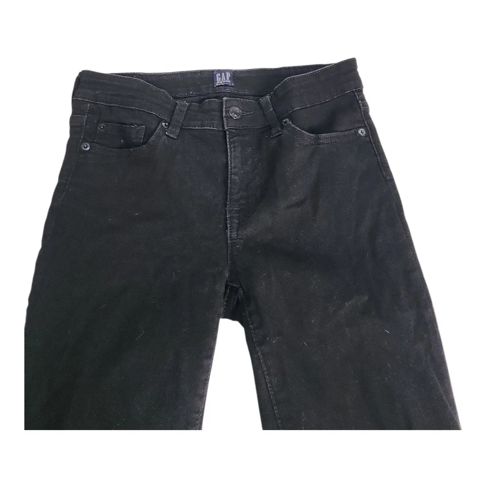Gap Legging Skimmer Jeans Women 26 Regular Black Skinny Minimalist Staple daily - Picture 8 of 10